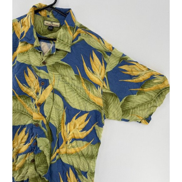 Tommy Bahama Hawaiian Shirt Mens XL Silk Floral AOP Camp Beach Vacation - Picture 2 of 6